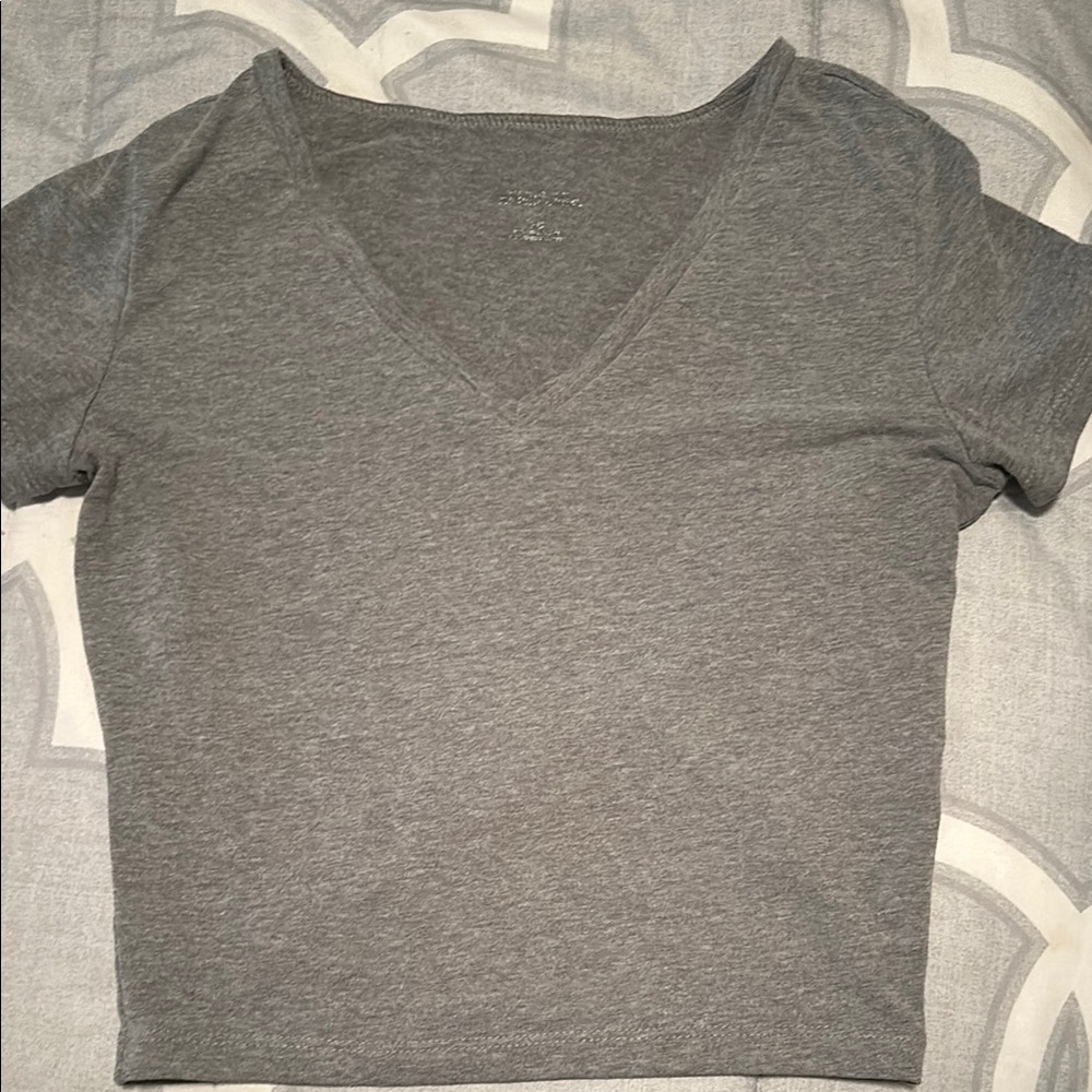 Wild fable V-neck cropped tee